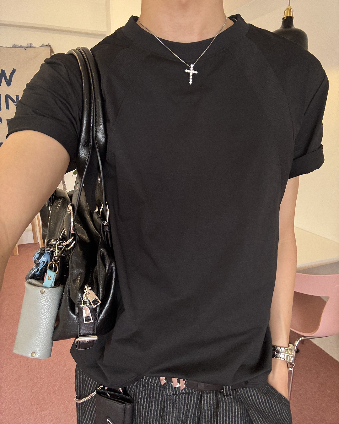 スリットデザインTシャツ HS0233