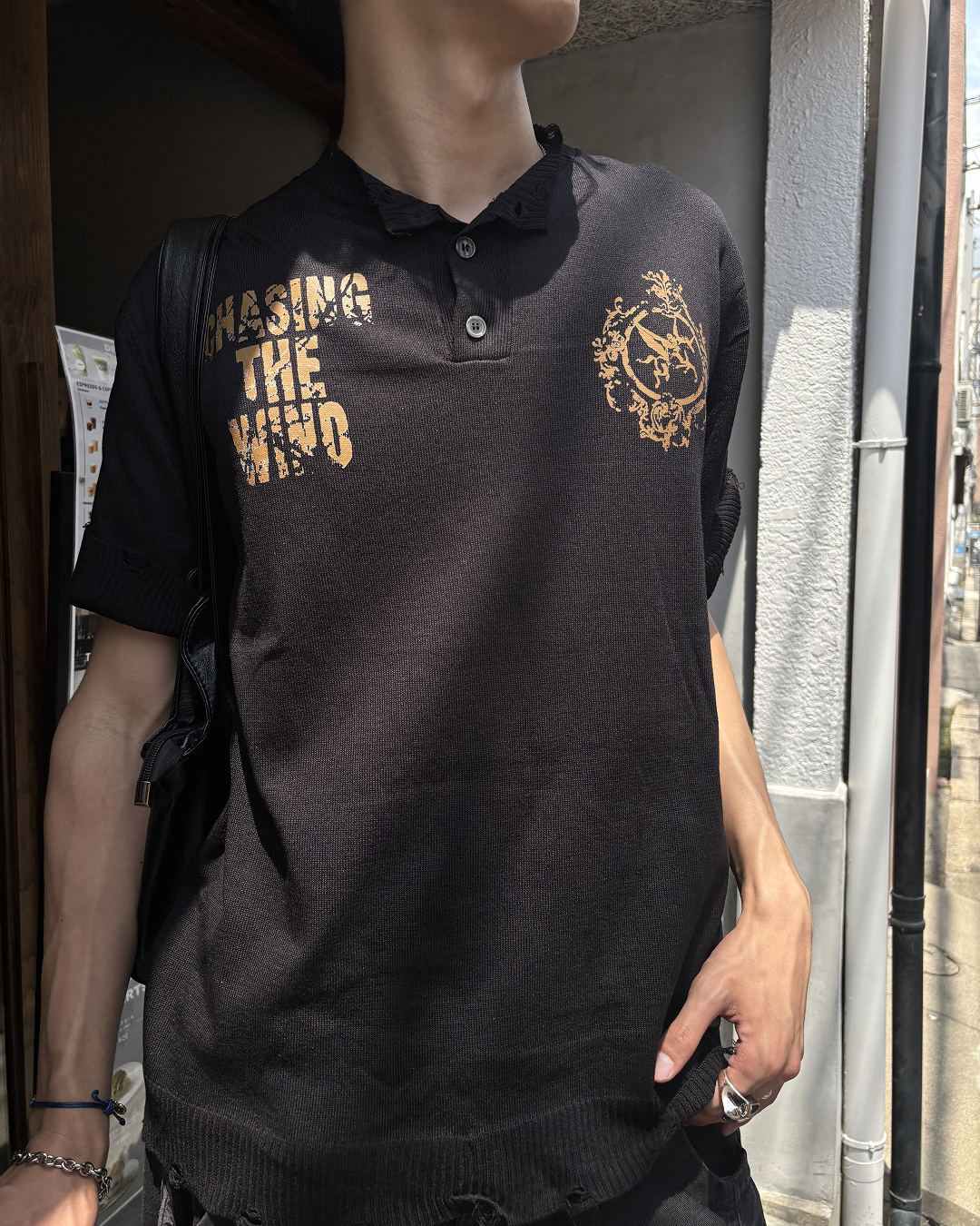 アメリカンヘンリーネックTシャツ HS0235