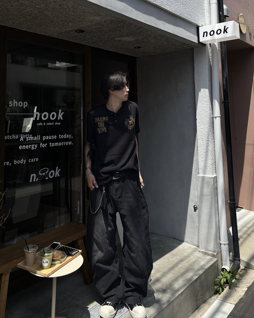アメリカンヘンリーネックTシャツ HS0235