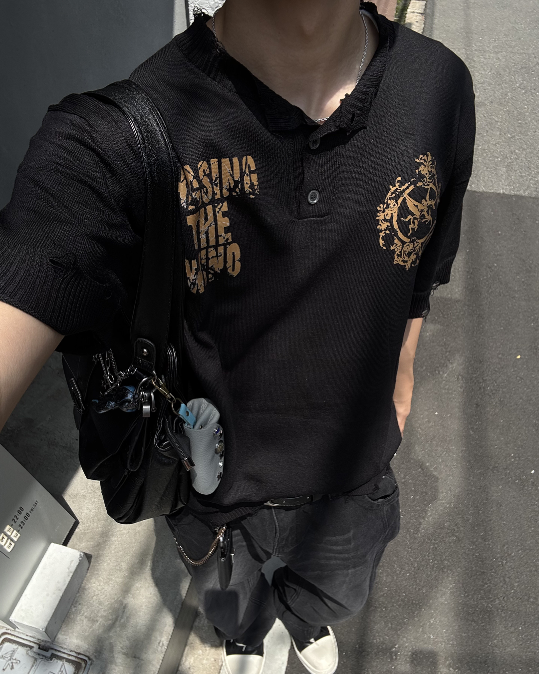 アメリカンヘンリーネックTシャツ HS0235