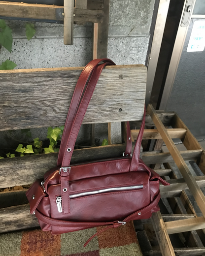 フロントジップショルダーバッグ HS0289