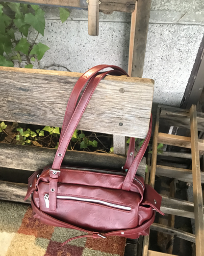 フロントジップショルダーバッグ HS0289