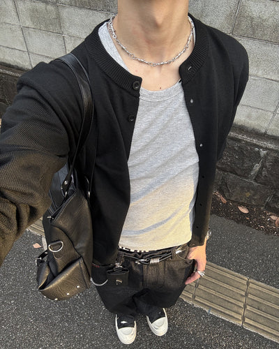 ベーシックモックネックカーディガン HS0305