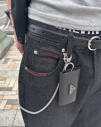 ステッチアクセントワイドフレアデニム HS0306