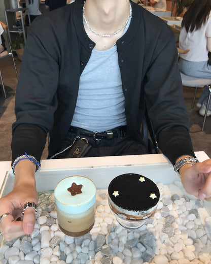 バーブドワイヤーメタルチェーンネックレス HS0307