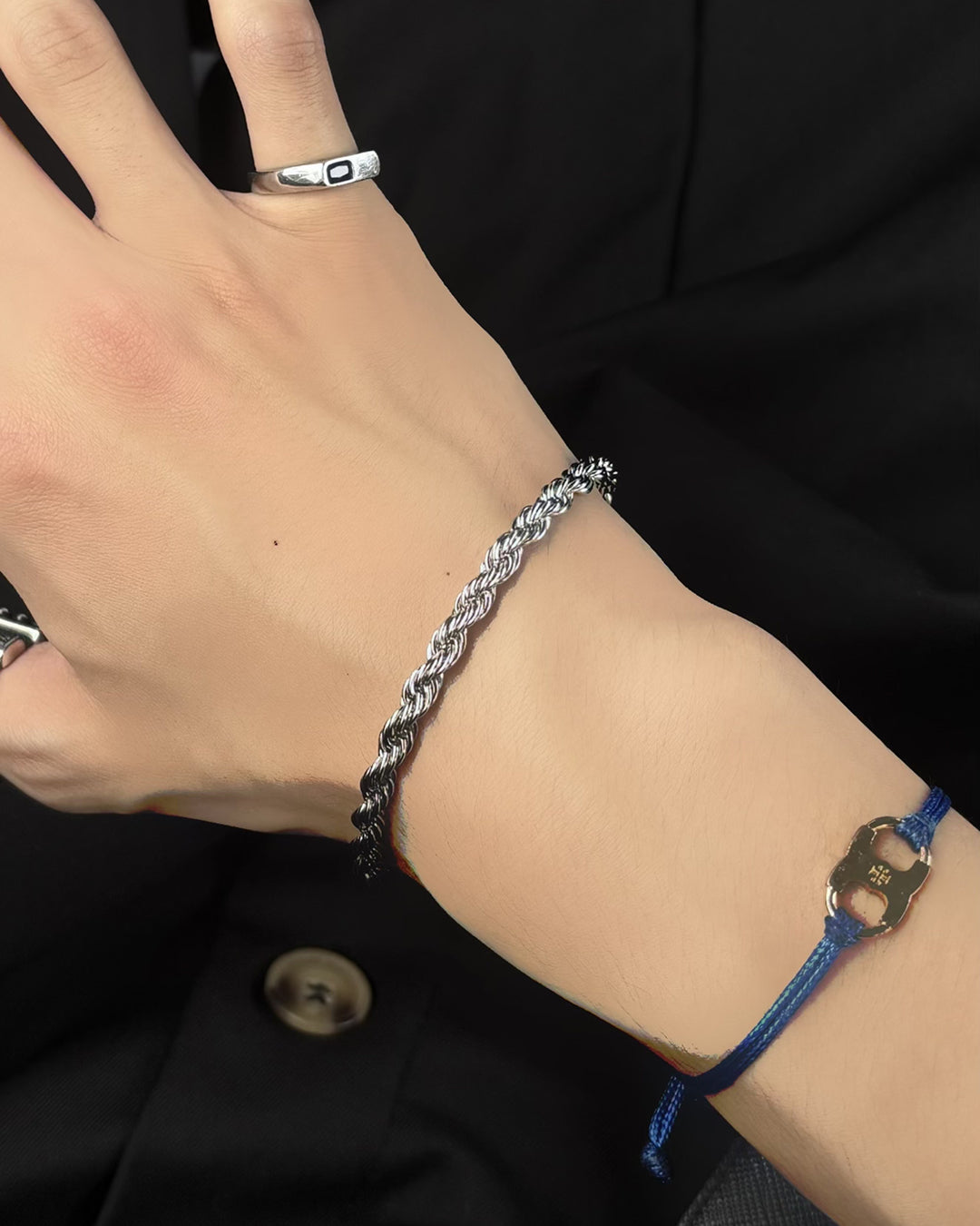 スパイラルチェーンブレスレット HS0309