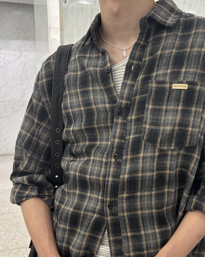 フランネルチェックシャツ HS0318