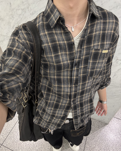 フランネルチェックシャツ HS0318