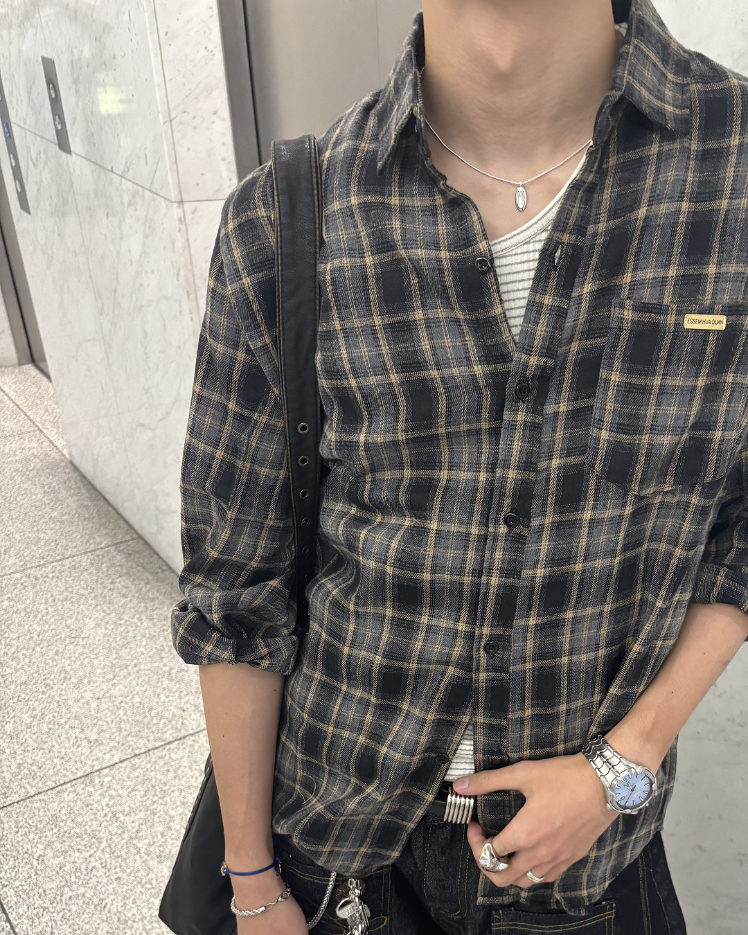 フランネルチェックシャツ HS0318