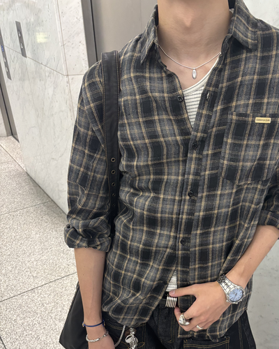フランネルチェックシャツ HS0318