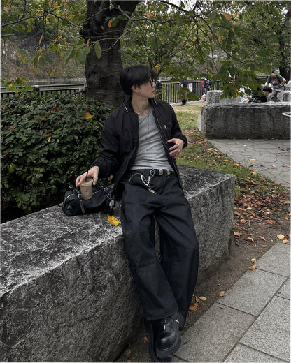 バレルレッグカーブワイドパンツ HS0344