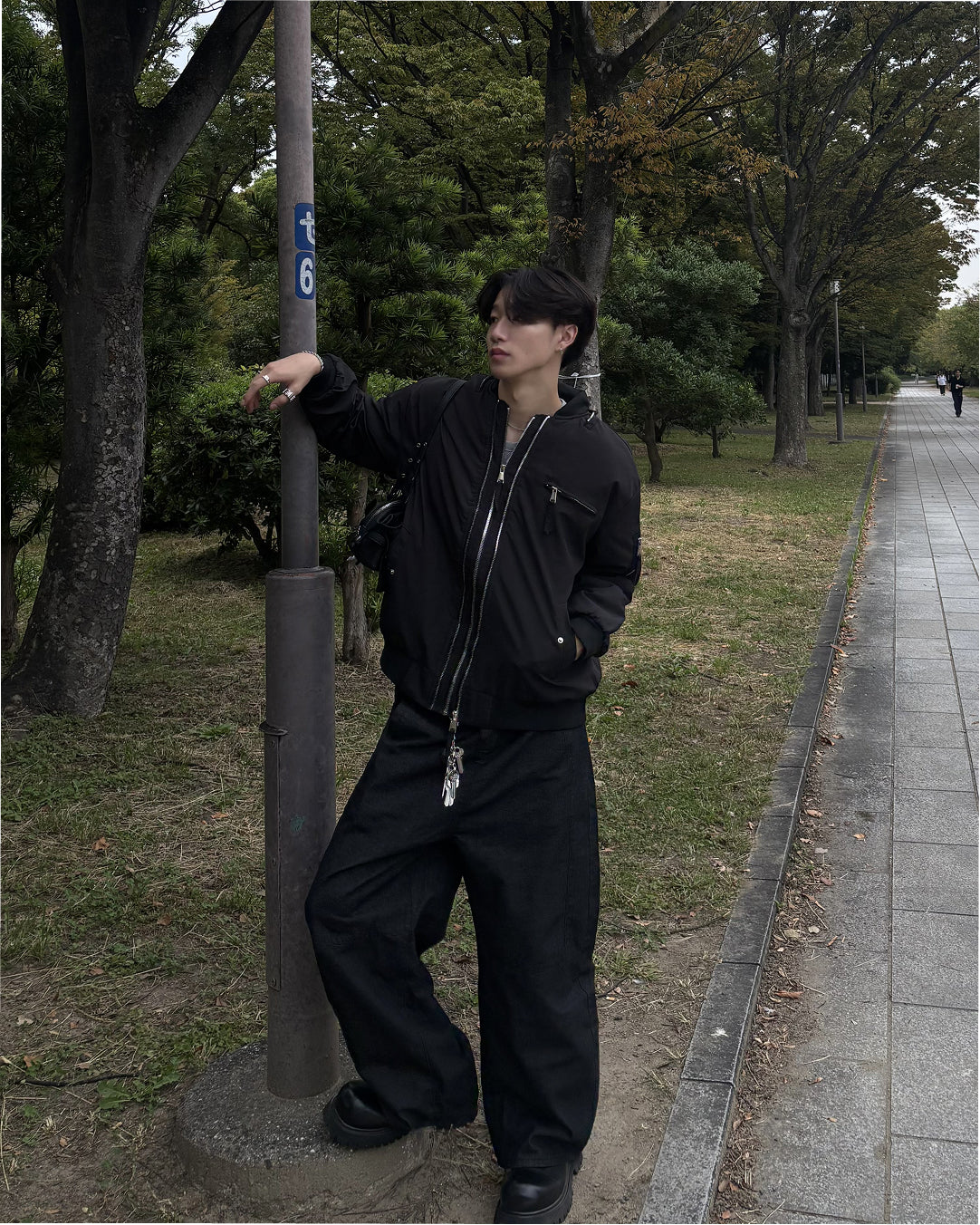 バレルレッグカーブワイドパンツ HS0344