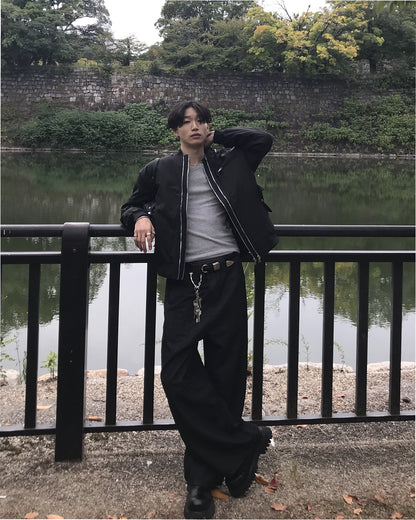バレルレッグカーブワイドパンツ HS0344