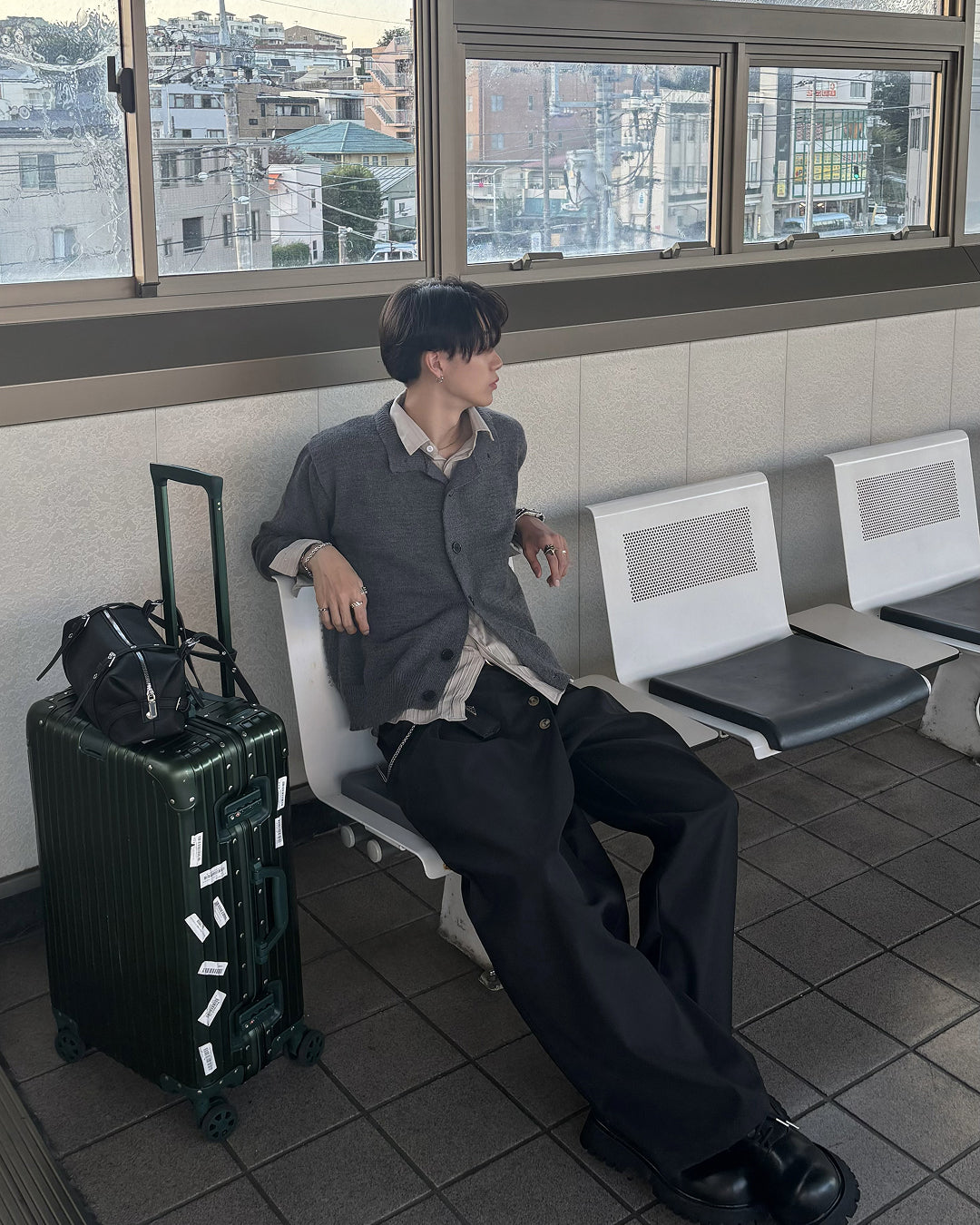 カジュアルドレープシャツ HS0358