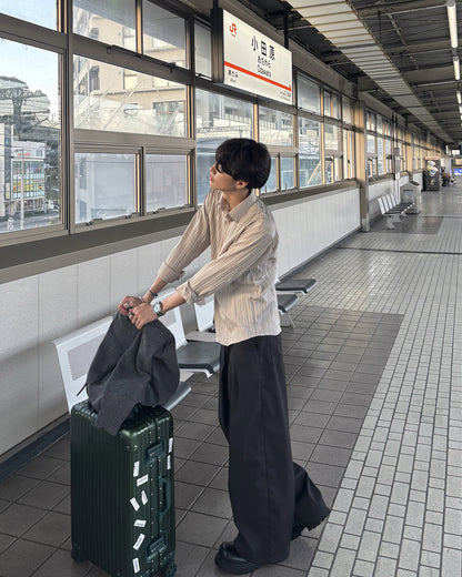 カジュアルドレープシャツ HS0358