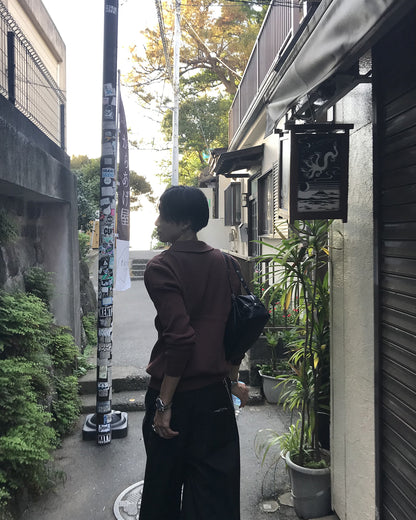 リブニットカーディガン HS0403