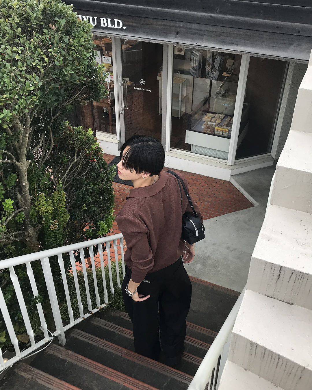 リブニットカーディガン HS0403