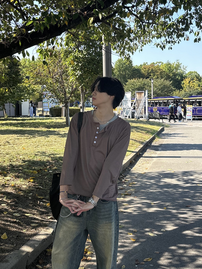 ヘンリーネックロングスリーブ HS0404