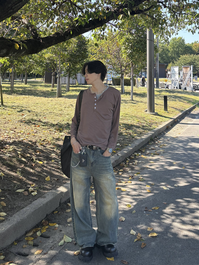 ヘンリーネックロングスリーブ HS0404