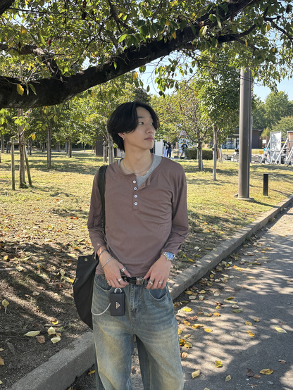 ヘンリーネックロングスリーブ HS0404