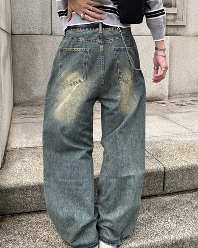 ヴィンテージフェードデニムパンツ HS0430