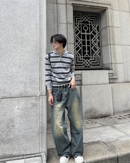 ヴィンテージフェードデニムパンツ HS0430
