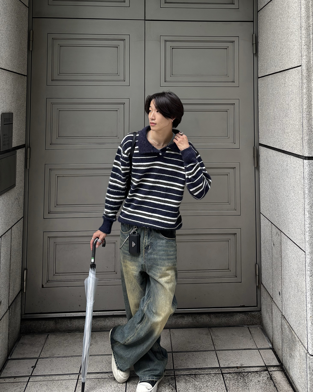 ヴィンテージフェードデニムパンツ HS0430