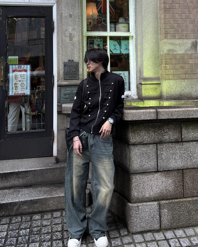ヴィンテージフェードデニムパンツ HS0430