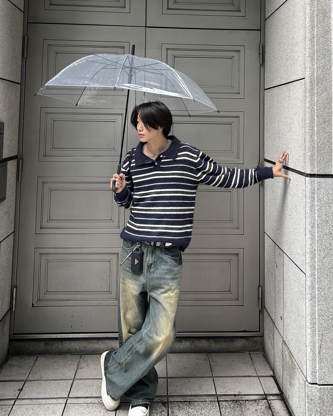 ヴィンテージフェードデニムパンツ HS0430
