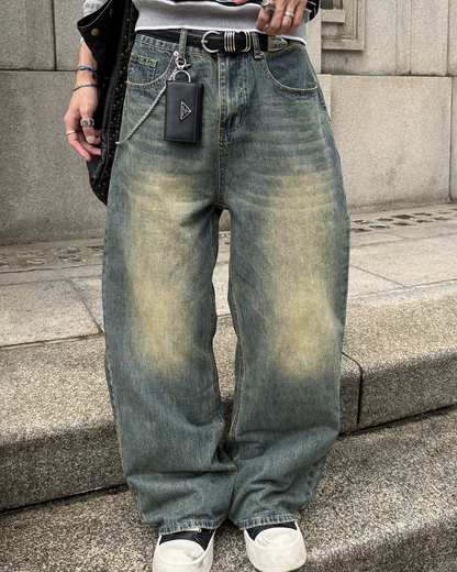 ヴィンテージフェードデニムパンツ HS0430