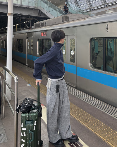 2タックツイードワイドパンツ HS0444