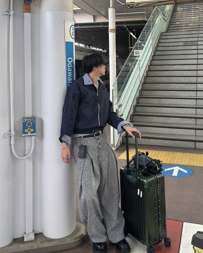 2タックツイードワイドパンツ HS0444