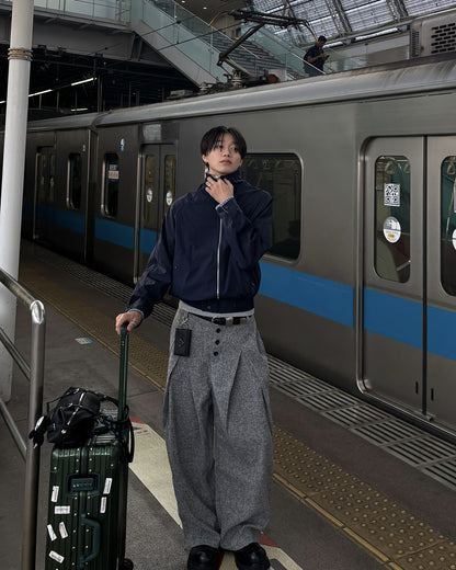 2タックツイードワイドパンツ HS0444