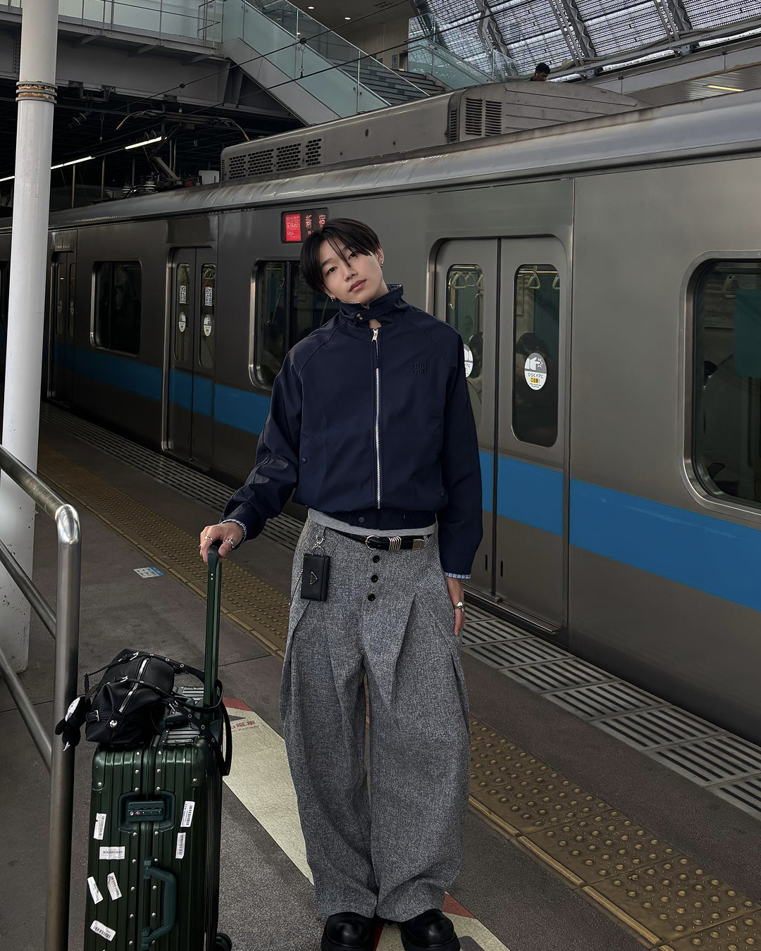 2タックツイードワイドパンツ HS0444