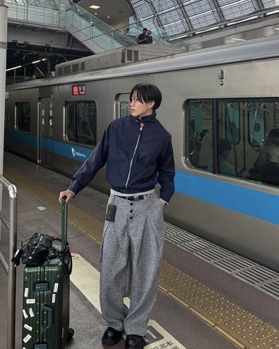 2タックツイードワイドパンツ HS0444