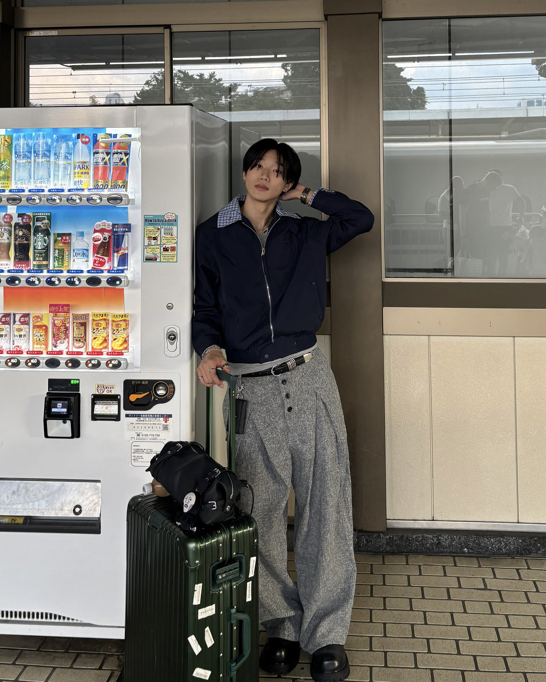 2タックツイードワイドパンツ HS0444