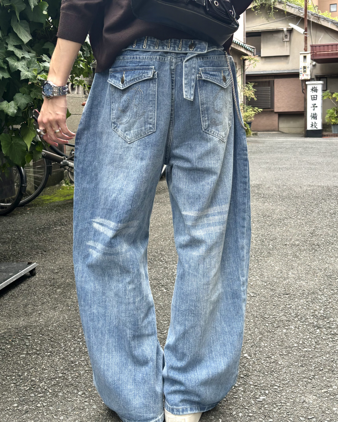 ヴィンテージルーズ刺繍パンツ HS0422