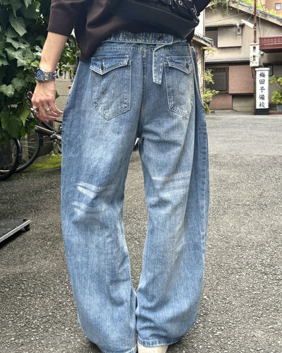 ヴィンテージルーズ刺繍パンツ HS0422