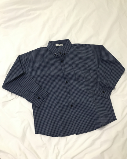 ブルーギンガムチェックシャツ HS0450