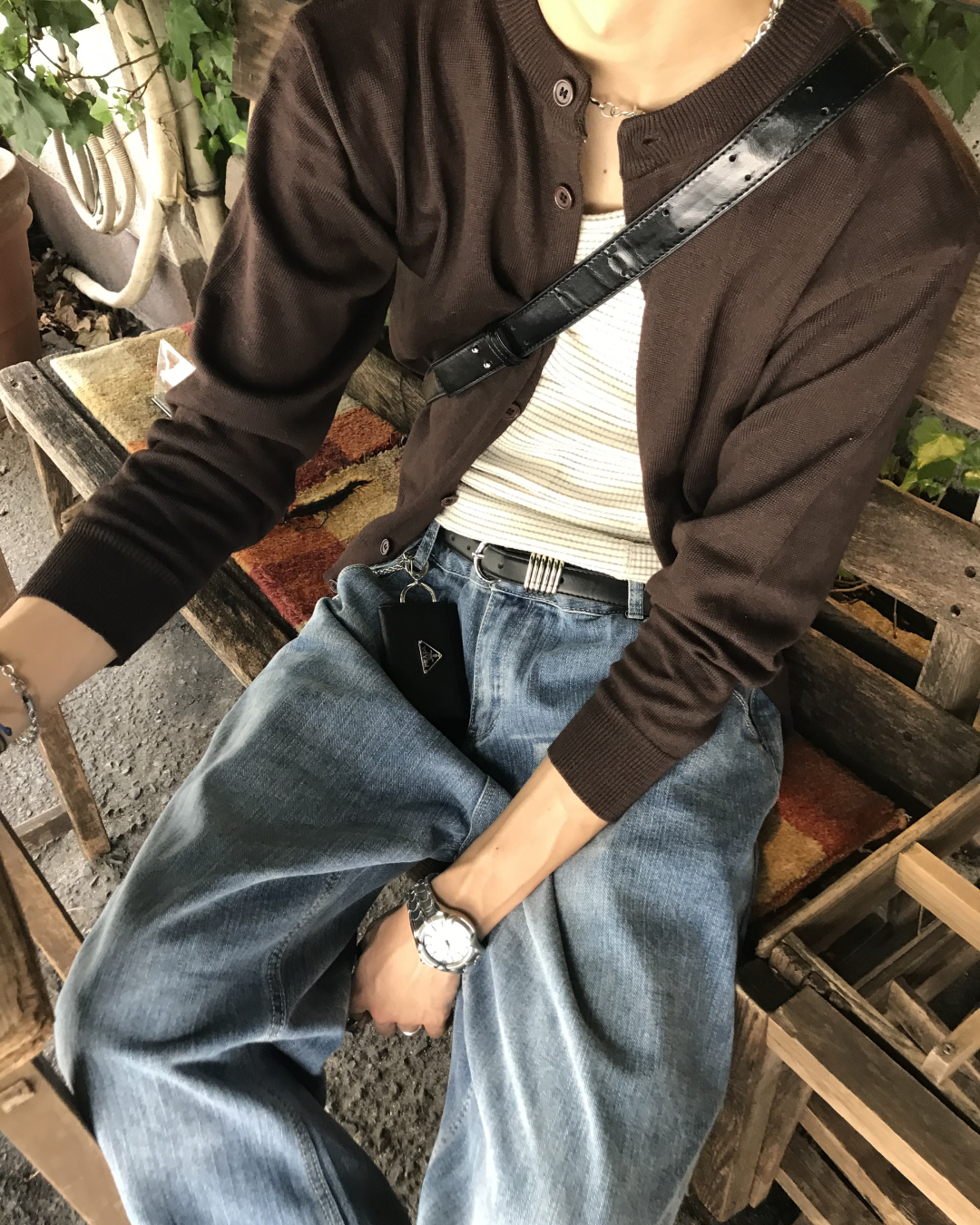 ヴィンテージルーズ刺繍パンツ HS0422
