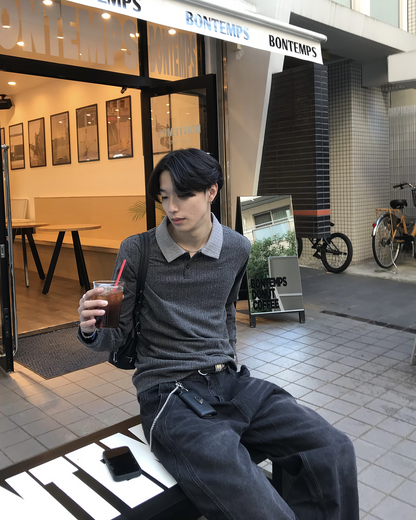 ウォッシュワイドレッグパンツ HS0555