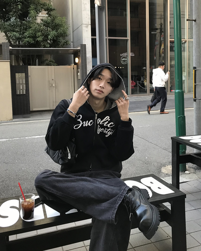 ウォッシュワイドレッグパンツ HS0555