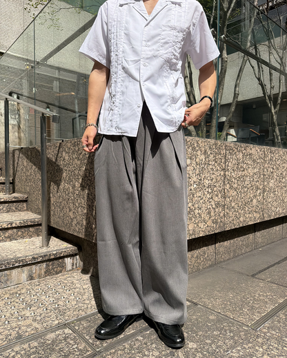 ストライプラインVネックサマーシャツ HT0024