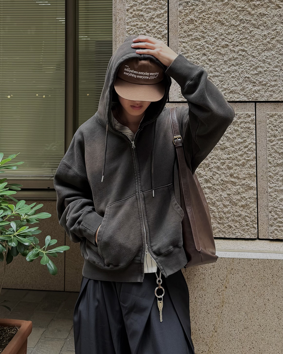 フェイクレザーワンショルダーバッグ HT0035