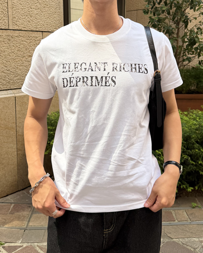 シンプルレタープリントトップス HT0045