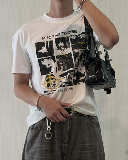 グラフィックプリントTシャツ HT0087