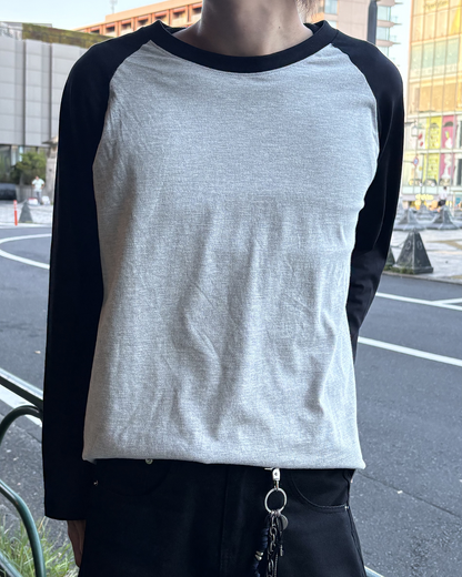 ツートーンラグランロンT HW0032