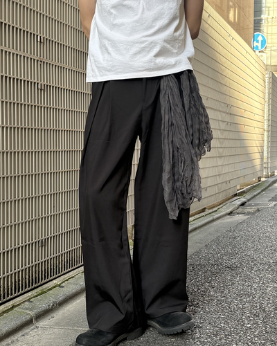 ワイドタックススラックスパンツ HW0085