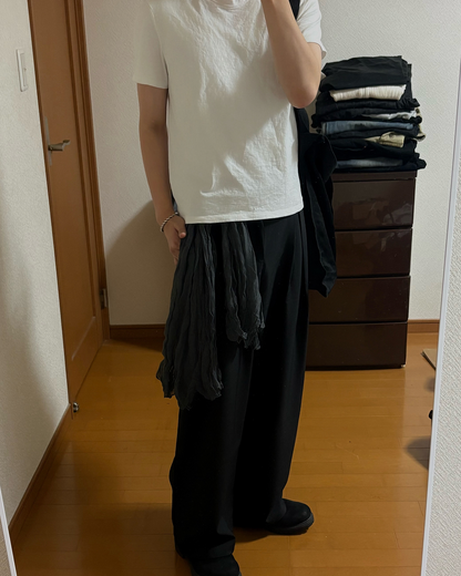 ワイドタックススラックスパンツ HW0085