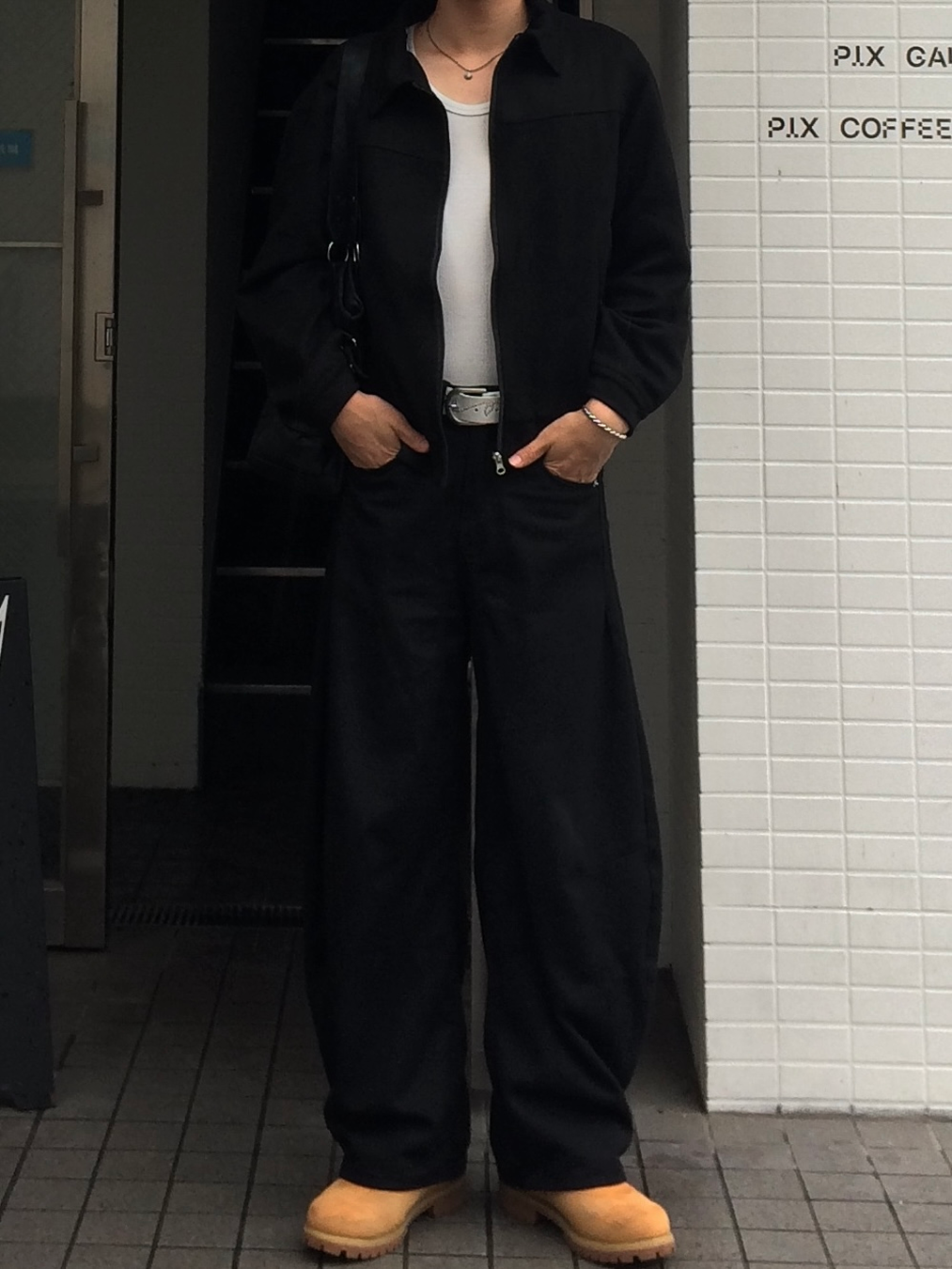 ヴィンテージライクシンプルジップアップブルゾン HW0104
